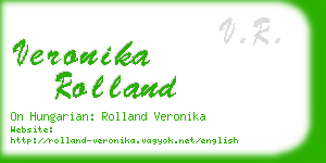 veronika rolland business card